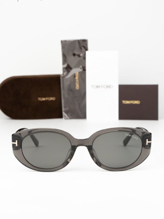 Tom Ford Women Sunglasses Transparent Grey Smoke Oval FT1296-K 20A NEW AUTHENTIC main image 7